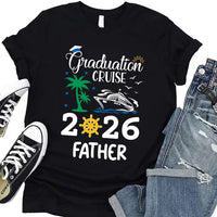 Custom Graduation Cruise 2026 Shirt, Personalized Class Of 2026 Shirt, Matching Family Grad Vacation T-Shirts, Unisex Graduate Holiday Shirt