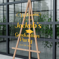 2026 Graduation Party Welcome Sign, Graduation Decor Sign, College Grad Party Display, Class of 2026 Sign, Graduation Gifts, Custom Sign