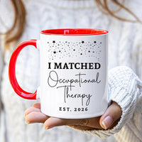 Personalized I Matched Coffee Mug - Custom You Matched Any Text School Graduation Mug, Medical Student Cup, Customizable Match Day 2026 Gift