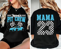 Personalized Pit Crew Shirt, Custom Racing Tee, Family Matching Gift, Race Car Birthday Shirt, Unique Race Day Apparel, Front Back