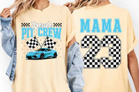 Personalized Pit Crew Shirt, Custom Racing Tee, Family Matching Gift, Race Car Birthday Shirt, Unique Race Day Apparel, Front Back