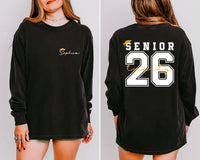 Custom Senior 2026 Sweatshirt, Personalized Graduation 2026 Sweatshirt, Senior Gift Tee, Custom Name Class of 26 Outfit, Front Back