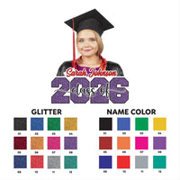 Custom Face Fans With Wooden Handle, Graduation Head, Grad Face Fans, Class of 2026 Head Fans, Graduation Faces on a Stick