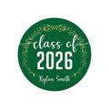 Personalized Graduation 2026 Stickers, Custom Class of 2026 Stickers, 2026 Graduation Labels, Round Graduation Party Favors, Gift Sticker
