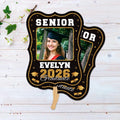 Custom Face Fans With Wooden Handle, Graduation Head, Grad Face Fans, Class of 2026 Head Fans, Graduation Faces on a Stick