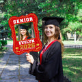 Custom Face Fans With Wooden Handle, Graduation Head, Grad Face Fans, Class of 2026 Head Fans, Graduation Faces on a Stick
