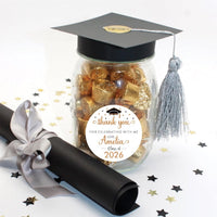 Personalized Graduation 2026 Stickers, Custom Class of 2026 Stickers, 2026 Graduation Labels, Round Graduation Party Favors, Gift Sticker