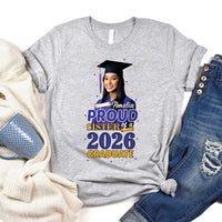 Graduation 2026 Family Shirt With Photo, Grad 2026 Women V Neck Shirt, Graduate 2026 Shirt, Unisex Proud Family Of A 2026 Graduate Shirt