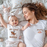 First Rodeo Birthday Shirt, Cowboy 1st Birthday Outfit Shirt, Matching Family Western Tee