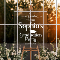 2026 Graduation Party Welcome Sign, Graduation Decor Sign, College Grad Party Display, Class of 2026 Sign, Graduation Gifts, Custom Sign