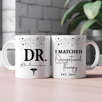 Personalized I Matched Coffee Mug - Custom You Matched Any Text School Graduation Mug, Medical Student Cup, Customizable Match Day 2026 Gift