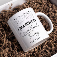 Personalized I Matched Coffee Mug - Custom You Matched Any Text School Graduation Mug, Medical Student Cup, Customizable Match Day 2026 Gift