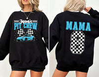 Personalized Pit Crew Shirt, Custom Racing Tee, Family Matching Gift, Race Car Birthday Shirt, Unique Race Day Apparel, Front Back
