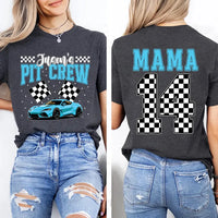 Personalized Pit Crew Shirt, Custom Racing Tee, Family Matching Gift, Race Car Birthday Shirt, Unique Race Day Apparel, Front Back