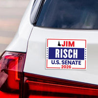 Jim Risch For Idaho Senate 2026 Car Magnet - Vote Jim Risch Vehicle Magnet, Republican, Idaho Senate Elections 2026 Magnet - 6" x 4.5"