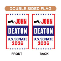 John Deaton For Massachusetts Senate 2026 Garden Flag, Double Sided, 2026 Senate Flag, Elections Flag, Republic, Race Red White & Blue Flag