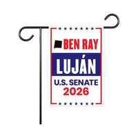 Ben Ray Luján For New Mexico Senate 2026 Garden Flag, Double Sided, 2026 Senate Flag, Elections Flag, Anti-Trump, Race Red White & Blue Flag