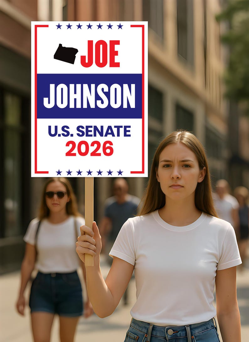 Joe Johnson For Oregon Senate 2026 Election Sign, Republican Party ...