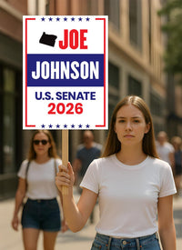 Joe Johnson For Oregon Senate 2026 Election Sign, Republican Party, Political Campaign Sign, Senate Election 2026 Race Poster Sign