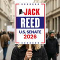 Jack Reed For Rhode Island Senate 2026 Election Sign, Anti-Trump Sign, Political Campaign Sign, Senate Election 2026 Race Poster Sign