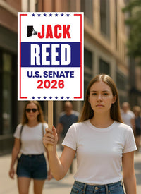 Jack Reed For Rhode Island Senate 2026 Election Sign, Anti-Trump Sign, Political Campaign Sign, Senate Election 2026 Race Poster Sign