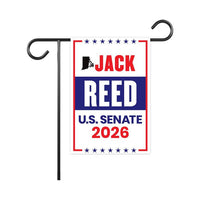 Jack Reed For Rhode Island Senate 2026 Garden Flag, Double Sided, 2026 Senate Flag, Elections Flag, Anti-Trump, Race Red White & Blue Flag