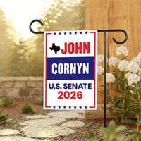 John Cornyn For Texas Senate 2026 Garden Flag, Double Sided, 2026 Senate Flag, Elections Flag, Republican Sign, Race Red White & Blue Flag