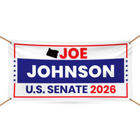 Joe Johnson For Oregon U.S. Senate Banner Sign, 13 oz Waterproof US Senate Election 2026, Republican Party Vinyl Banner With Metal Grommets
