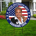 Supha Xayprasith-Mays For Arkansas Governor Yard Sign - Coroplast 2026 Governor Elections Race Red White & Blue Yard Sign with Metal H-Stake