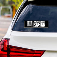 Justice For Renee Good Protest Vinyl Sticker, ICE Equals American Gestapo, Anti-Trump Resistance, Resist Fascism Bumper Sticker, 10" x 3"