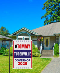 Tommy Tuberville For Alabama Governor 2026 Garden Flag, Double Sided, 2026 Governor Flag, Elections Flag, Race Red White & Blue Flag