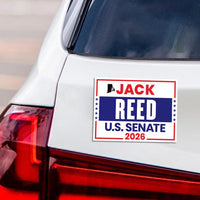 Jack Reed For Rhode Island Senate 2026 Car Magnet - Vote Jack Reed Vehicle Magnet, Rhode Island Senate Elections 2026 Magnet - 6" x 4.5"