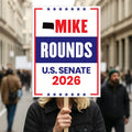 Mike Rounds For South Dakota Senate 2026 Election Sign, Republican Party, Political Campaign Sign, Senate Election 2026 Race Poster Sign