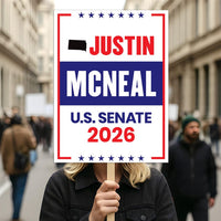 Justin McNeal For South Dakota Senate 2026 Election Sign, Republican Party, Political Campaign Sign, Senate Election 2026 Race Poster Sign