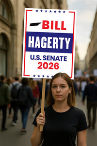Bill Hagerty For Tennessee Senate 2026 Election Sign, Republican Party, Political Campaign Sign, Senate Election 2026 Race Poster Sign