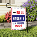 Bill Hagerty For Tennessee Senate 2026 Garden Flag, Double Sided, 2026 Senate Flag, Elections Flag, Race Red White & Blue Flag