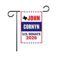John Cornyn For Texas Senate 2026 Garden Flag, Double Sided, 2026 Senate Flag, Elections Flag, Republican Sign, Race Red White & Blue Flag