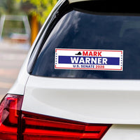 Mark Warner For Virginia Senate 2026 Vinyl Sticker, Vote Mark Warner Decal, Virginia Senate Elections 2026 Bumper Sticker, 10" x 3"