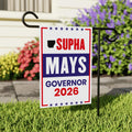 Supha Xayprasith-Mays For Arkansas Governor 2026 Garden Flag, Double Sided, 2026 Governor Flag, Elections Flag, Race Red White Blue Flag