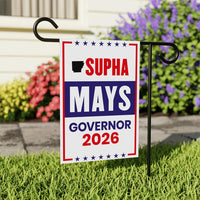 Supha Xayprasith-Mays For Arkansas Governor 2026 Garden Flag, Double Sided, 2026 Governor Flag, Elections Flag, Race Red White Blue Flag