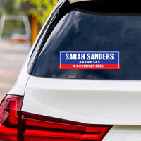 Sarah Huckabee Sanders For Arkansas Governor 2026 Vinyl Sticker, Vote Sarah Sanders, Arkansas Governor Elections 2026 Bumper Sticker 10"x 3"