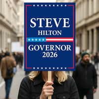 Steve Hilton For California Governor 2026 Election Sign, Political Campaign Sign, Republican party, Governor Election 2026 Race Poster Sign