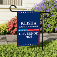 Keisha Lance Bottoms For Georgia Governor 2026 Garden Flag, Double Sided, 2026 Governor Flag, Elections Flag, Race Red White & Blue Flag