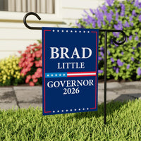 Brad Little For Idaho Governor 2026 Garden Flag, Double Sided, 2026 Governor Flag, Republican, Elections Flag, Race Red White & Blue Flag