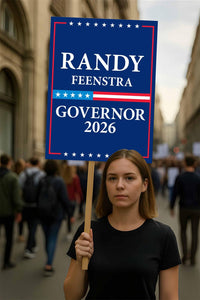 Randy Feenstra For Iowa Governor 2026 Election Sign, Political Campaign Sign, Republican party, Governor Election 2026 Race Poster Sign