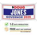 Doug Jones For Alabama U.S. Governor Banner Sign, 13 oz Waterproof US Governor Election 2026 Vinyl Banner With Metal Grommets