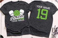 Custom Pickleball Shirt, Pickleball Matching Team Shirt, Pickleball Player Tee, Pickle Ball Shirt, Custom Name Number Shirt, Front Back