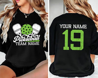 Custom Pickleball Shirt, Pickleball Matching Team Shirt, Pickleball Player Tee, Pickle Ball Shirt, Custom Name Number Shirt, Front Back