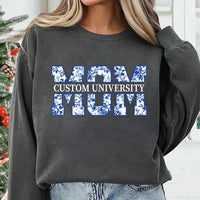 Custom Floral University Mom Shirt, Class of 2026 Mom Shirt, Personalized College Mom Tee, NOT Embroidered Mom Shirt, Grad Gifts