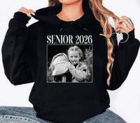 Personalized Senior 2026 Shirt, Custom Photo Senior Shirt, Class of 2026 Graduation Tee, Proud Senior Shirt, Unisex Graduation Shirt